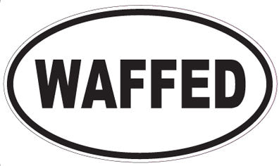 WAFFED - Oval Sticker