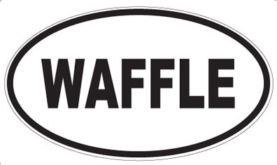 WAFFLE - Oval Magnet
