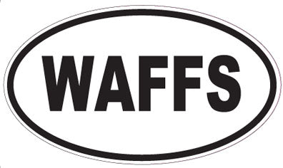 WAFFS - Oval Sticker
