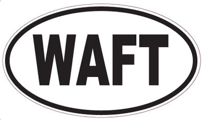 WAFT - Oval Sticker