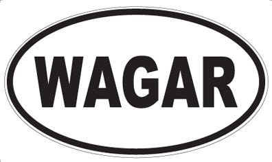 WAGAR - Oval Sticker