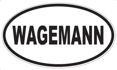 WAGEMANN - Oval Sticker