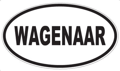 WAGENAAR - Oval Sticker