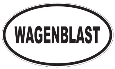 WAGENBLAST - Oval Sticker