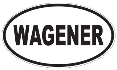 WAGENER - Oval Sticker