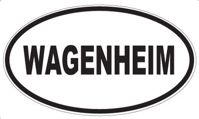 WAGENHEIM - Oval Sticker