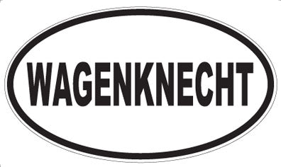 WAGENKNECHT - Oval Sticker