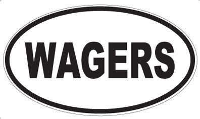 WAGERS - Oval Magnet