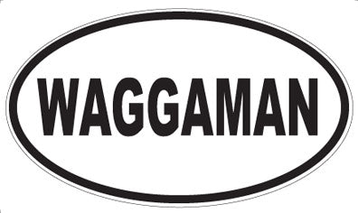 WAGGAMAN - Oval Sticker