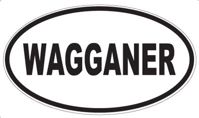 WAGGANER - Oval Sticker