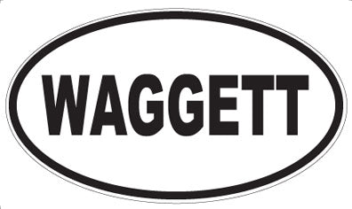 WAGGETT - Oval Sticker