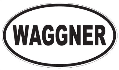 WAGGNER - Oval Sticker