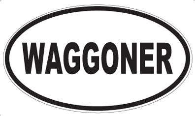 WAGGONER - Oval Sticker