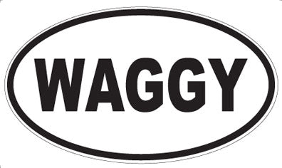 WAGGY - Oval Sticker