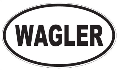 WAGLER - Oval Sticker