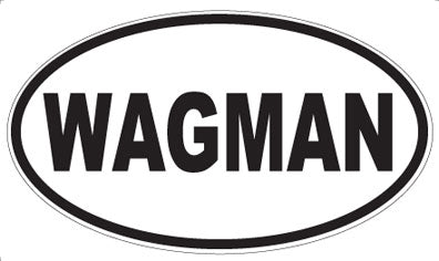 WAGMAN - Oval Sticker