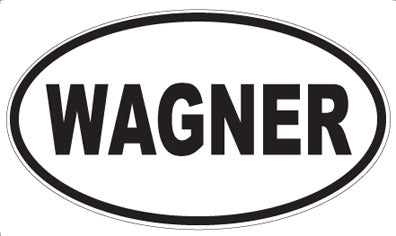 WAGNER - Oval Sticker