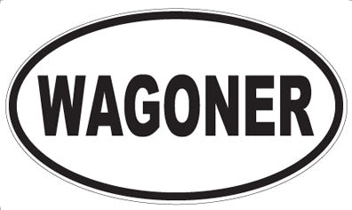 WAGONER - Oval Sticker