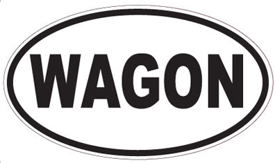 WAGON - Oval Magnet