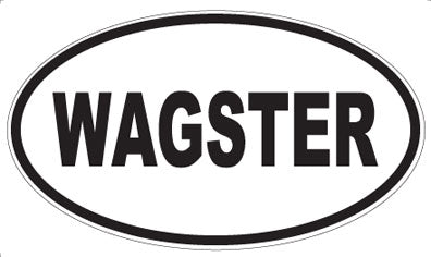 WAGSTER - Oval Sticker