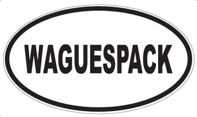 WAGUESPACK - Oval Sticker