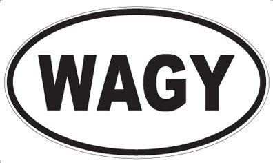 WAGY - Oval Sticker