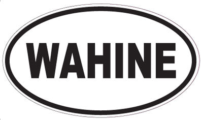 WAHINE - Oval Sticker