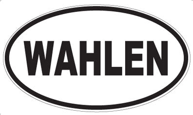 WAHLEN - Oval Sticker
