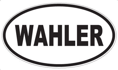 WAHLER - Oval Sticker