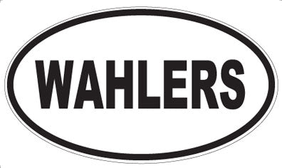 WAHLERS - Oval Sticker