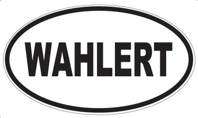 WAHLERT - Oval Sticker