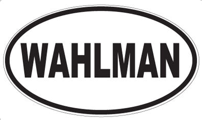WAHLMAN - Oval Sticker