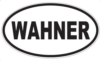 WAHNER - Oval Sticker