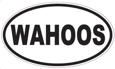 WAHOOS - Oval Sticker