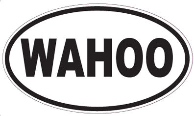 WAHOO - Oval Magnet