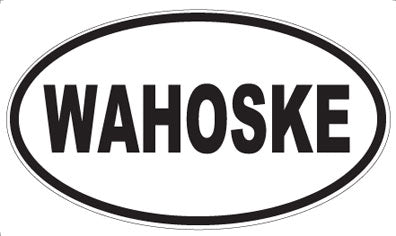 WAHOSKE - Oval Sticker