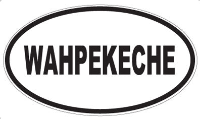 WAHPEKECHE - Oval Sticker