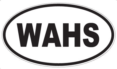 WAHS - Oval Sticker