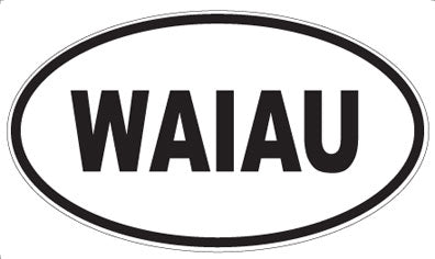 WAIAU - Oval Sticker