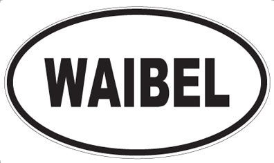 WAIBEL - Oval Sticker