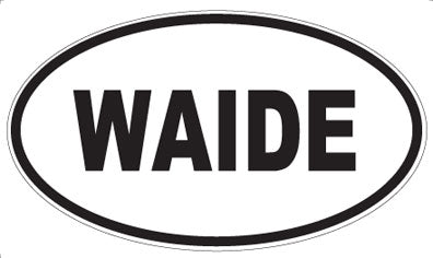 WAIDE - Oval Sticker