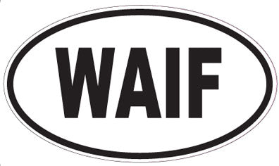 WAIF - Oval Sticker