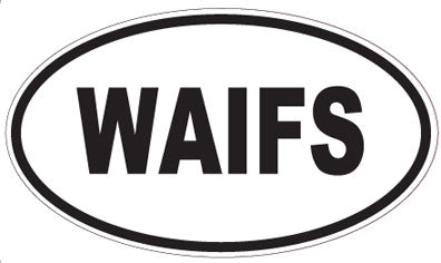 WAIFS - Oval Magnet