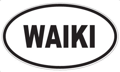 WAIKI - Oval Sticker