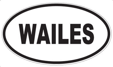 WAILES - Oval Sticker