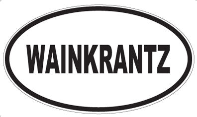 WAINKRANTZ - Oval Sticker