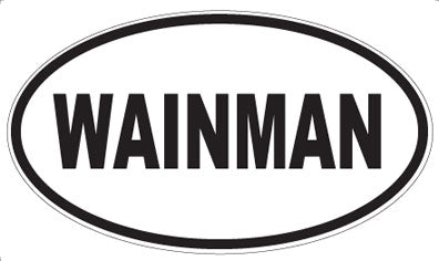 WAINMAN - Oval Sticker