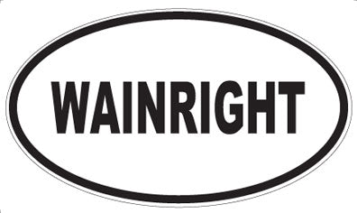 WAINRIGHT - Oval Sticker