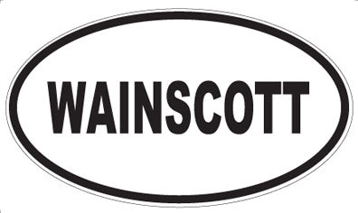 WAINSCOTT - Oval Sticker
