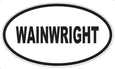 WAINWRIGHT - Oval Sticker